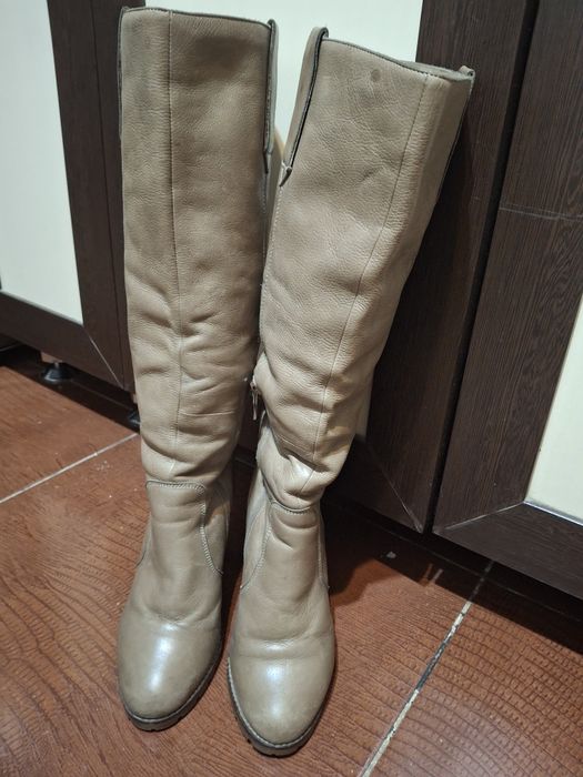 Сапоги зимние , кожаные.