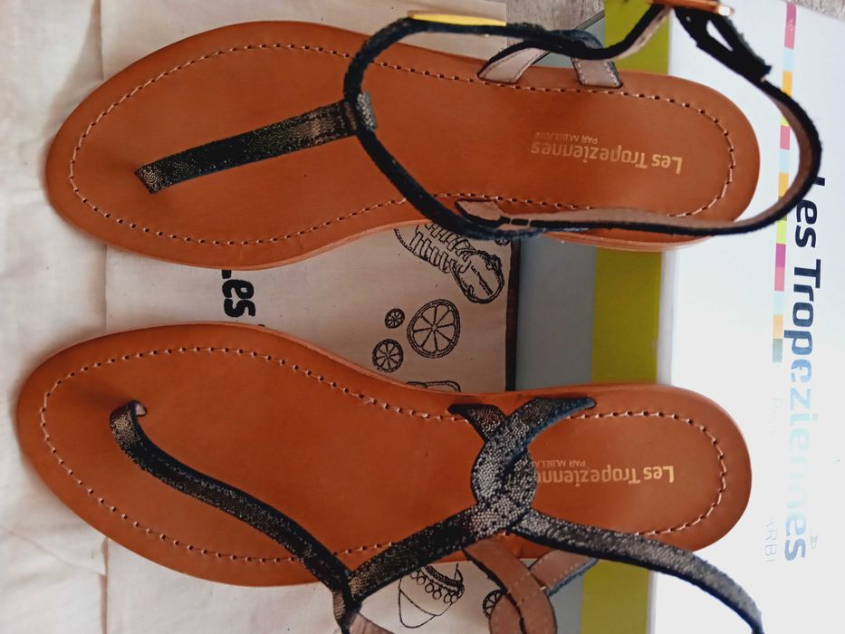 Les Tropeziennes/Nike/Clarks N39 сандали ест.кожа