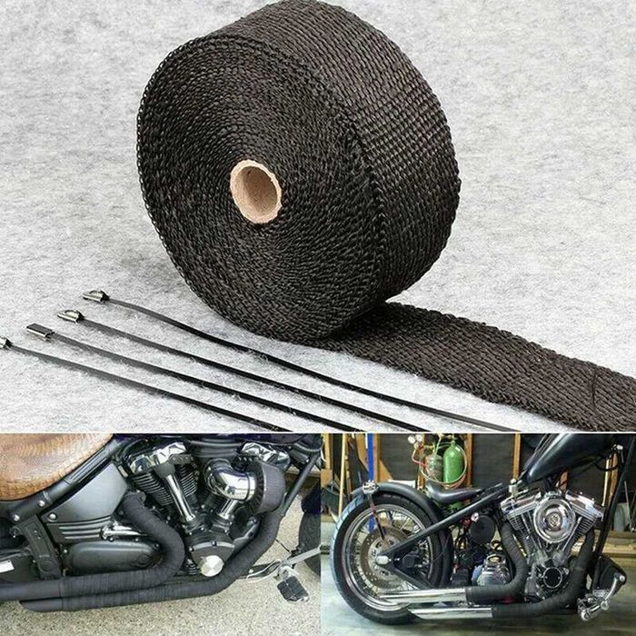 Термоизолационна лента за ауспух и колектори - 5 цвята/10 метра.