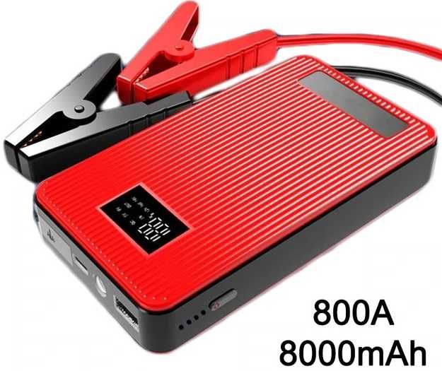 Авто-пусковое устройство 12В/8000мАч. Внешний аккумулятор  с экраном.