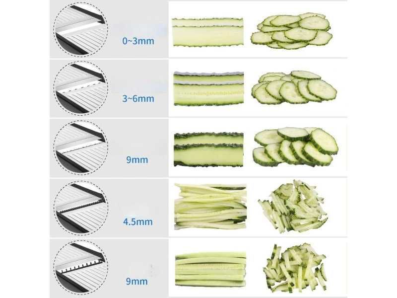 Ръчна Резачка за Зеленчуци от Неръждаема Стомана MILcea 1-9 мм