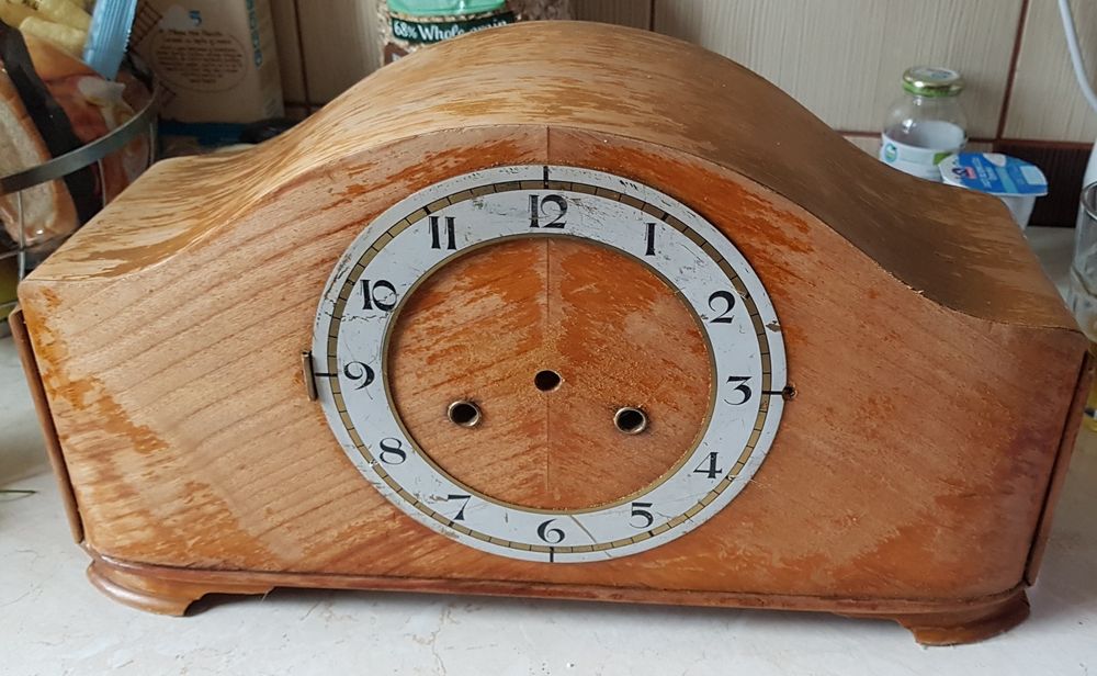 Carcasa ceas mecanic pendula șemineu,Germania pentru lăcuit