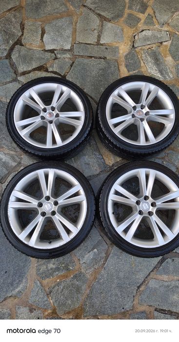 Оригинални 17" алуминиеви джанти 5x100 (Seat, VW, Skoda, Audi) + Гуми