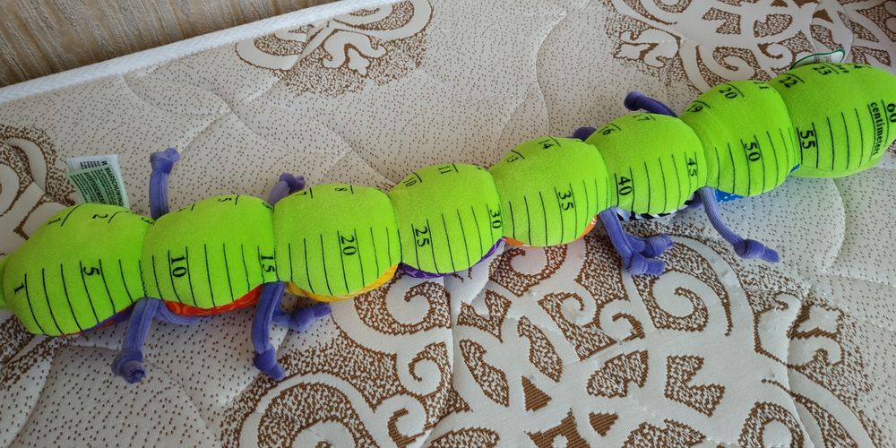 Игрушка погремушка гусеница ростомер