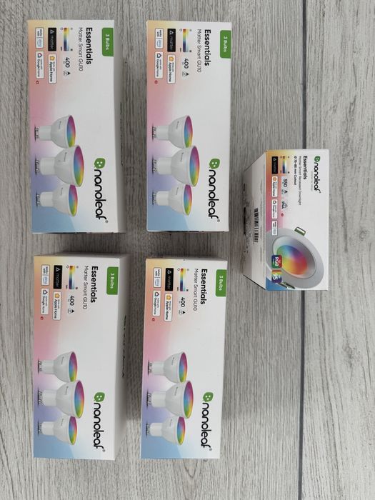Set 3 becuri Nanoleaf  GU10 - Matter - Spot