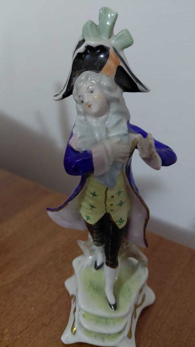 Set 3 bibelouri porțelan german, marcaj „N sub coroană”, cca 1900–1950