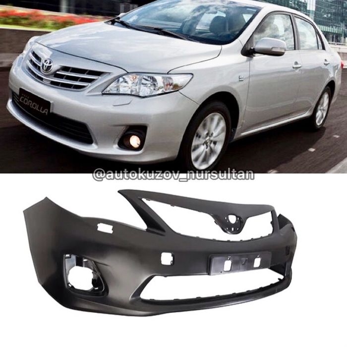Передний бампер под омыватели Королла 10-13 Corolla E150