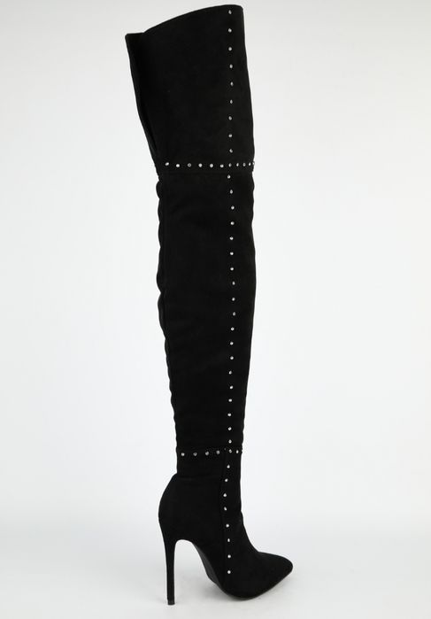 Високи чизми с кристали