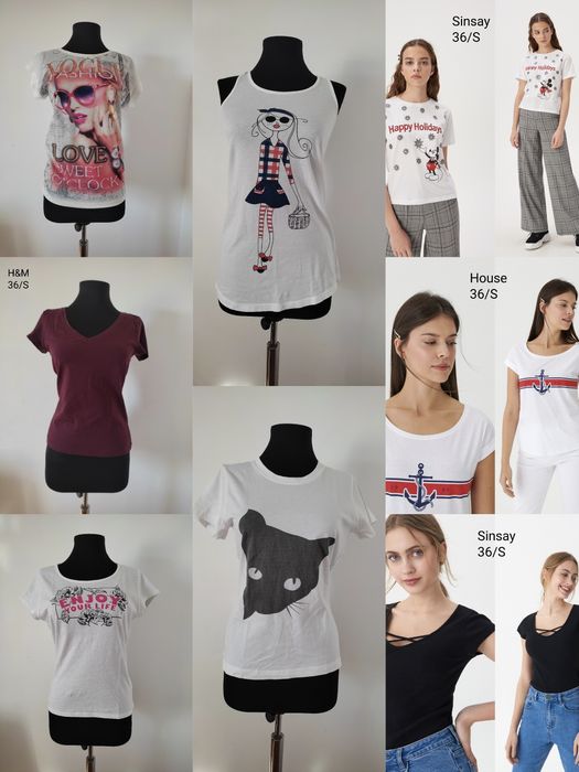 Tricouri bumbac casual XS/S