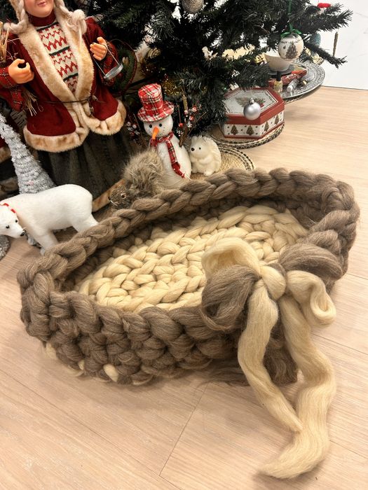 100% вълнено гнездо легло  за бебе и домашен любимец