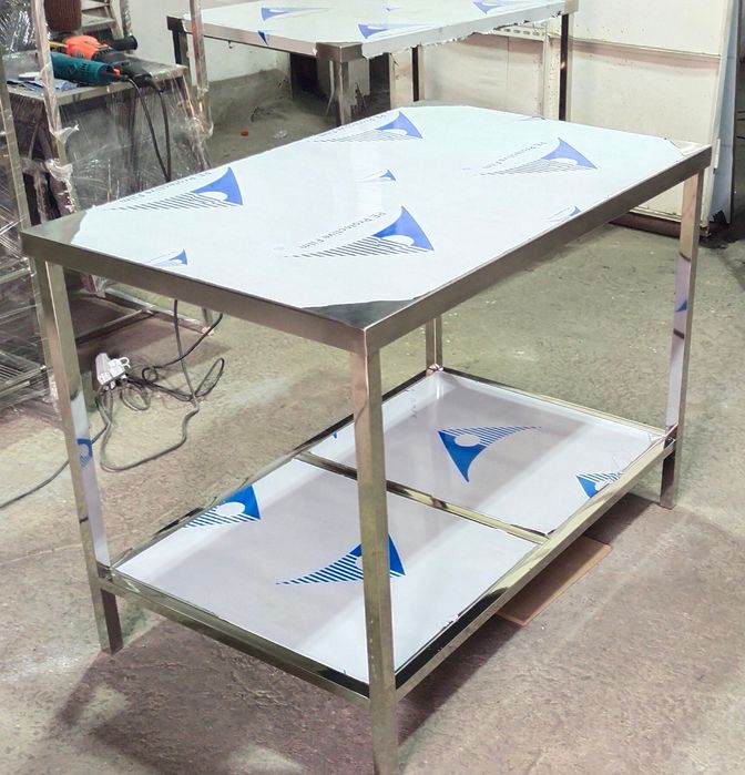 стол остравной  из нержавейки, stol nerjaveykadan.