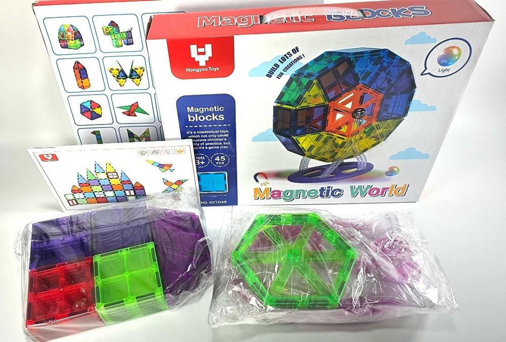 Само магнитни елементи! Магнитен конструктор Виенско Колело 45ч. 41лв.