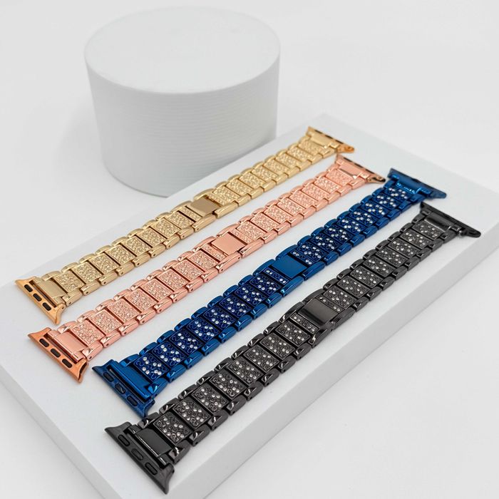 Метални каишки с камъчета за Apple Watch ULTRA/SE/11/10/9/8/7/6/5