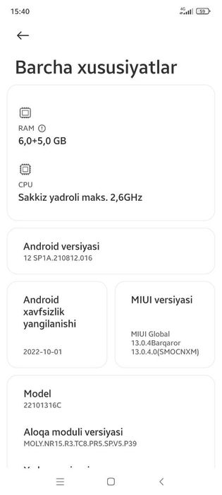 Redmi not 12 pro global