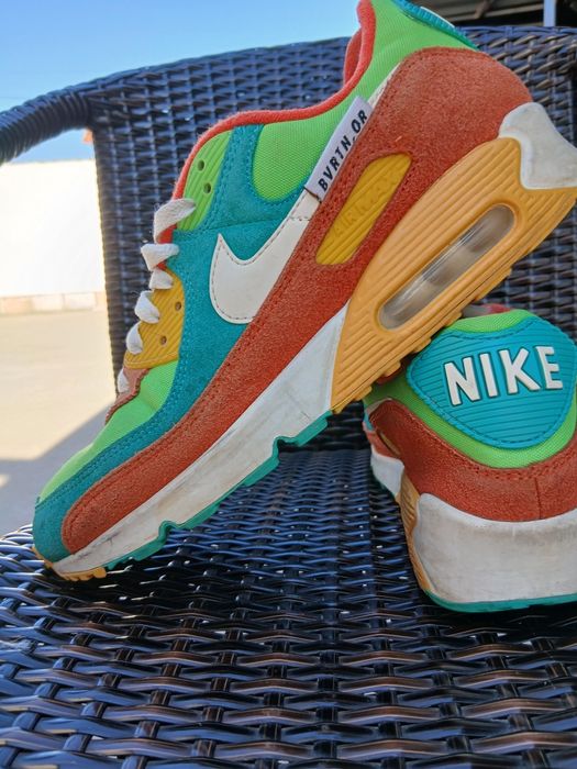 Nike Air Max 90 SE - "Roma Green/Sail Orange