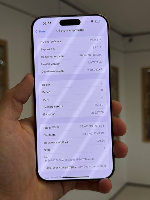 iPhone 16 Pro Max | 256 gb