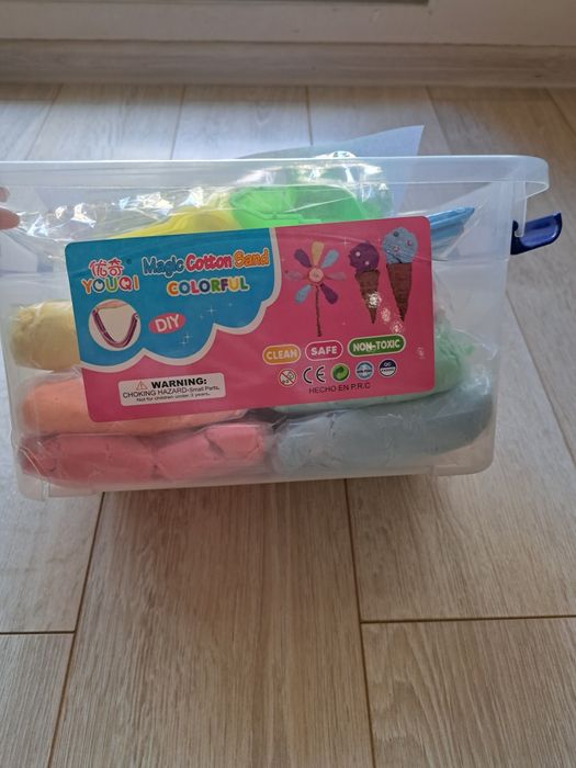 Голям сет магичен еластичен пясък