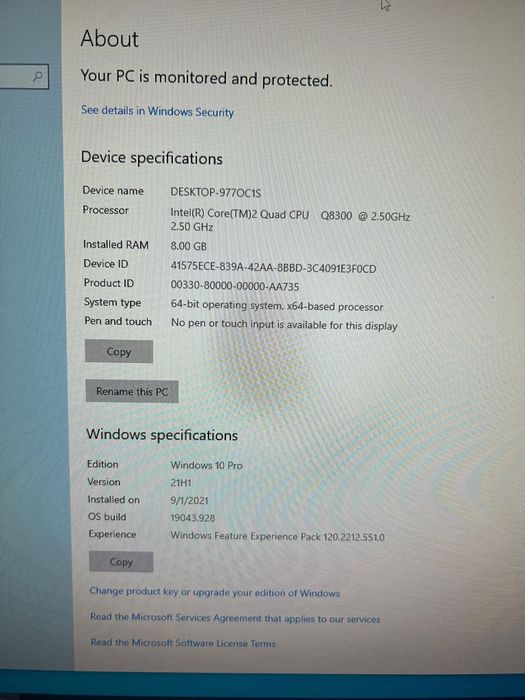 Unitate pc piese schimb
