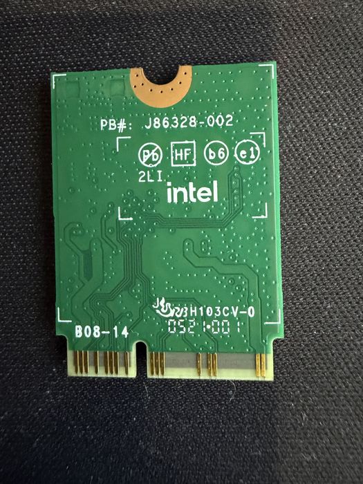 Intel Wireless Card AX201NGW 802.11ax M.2 Wi-Fi 6 Bluetooth 5.2