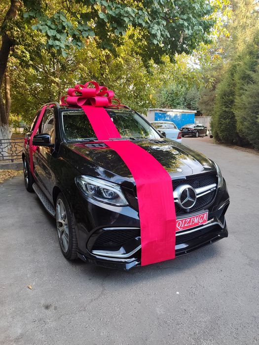 Бантик для машины лента.подаричный бантик