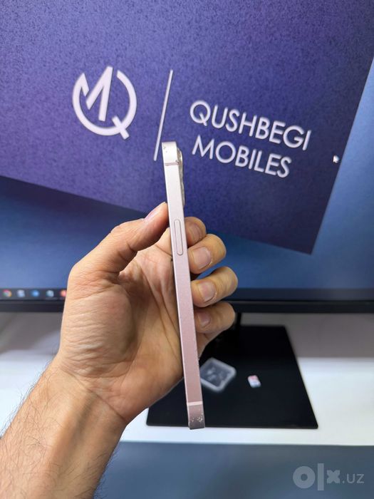 oynasi singan tel iphone 13 128gb pink karobka yoq yomkost 100
