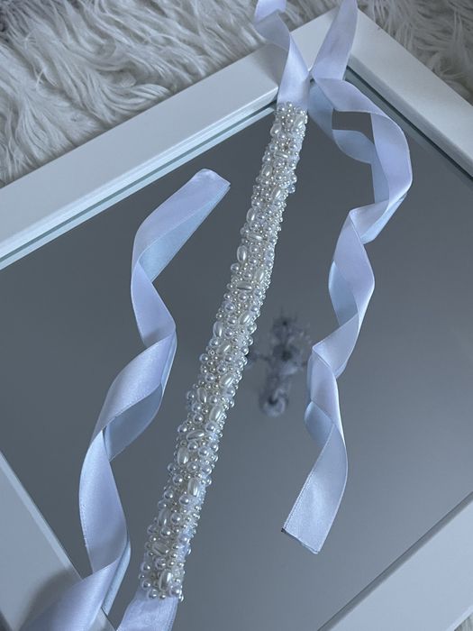 Brâu din mărgele cusut manuat! Handmade