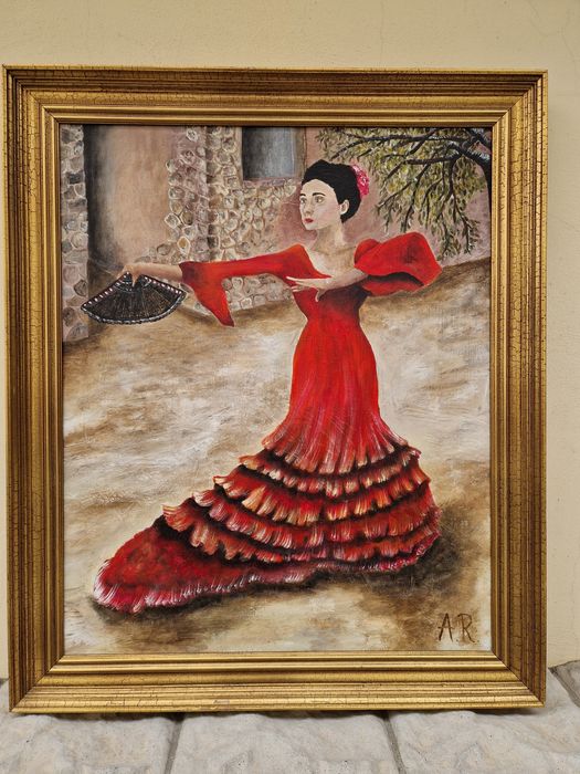 Красива майсторска картина масло върху платно