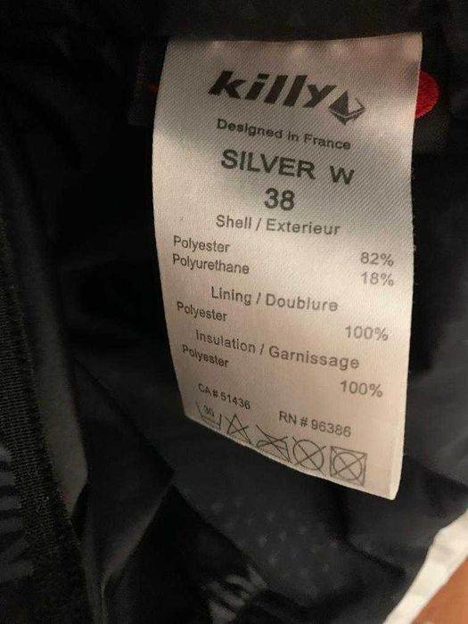 Geaca de schi dama, M, alb cu negru