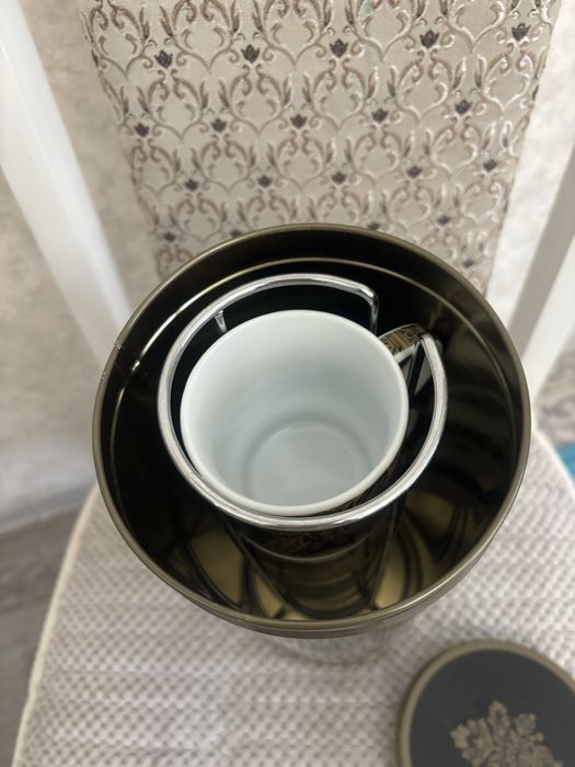 Набор кружек с золотом рисуник