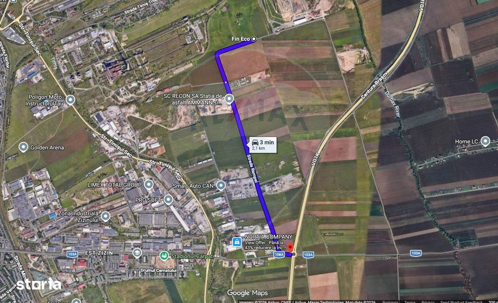 COMISION 0% | Teren intravilan hale producție/depozitare | Brașov