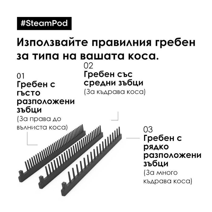 SteamPod 4.0 L’Oréal PROFESSIONNEL PARIS ROWENTA Salon LP74 Преса за коса с пара Straighten Маша Електрическа четка сешоар дифузер гаранция прическа