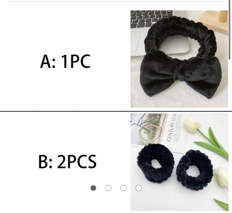 Козметична лента за глава и ленти за китка