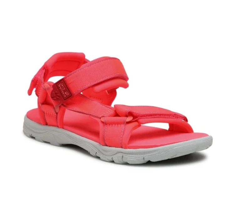 Sandale 29-30 Jack Wolfskin, Seven Seas 3 K, corai, pentru fete