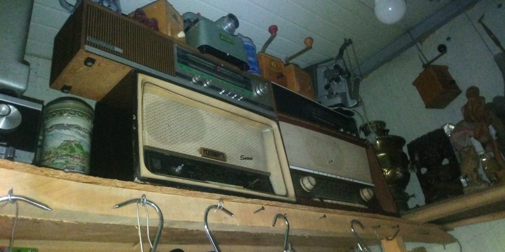 Obiecte decorative din podul casei.