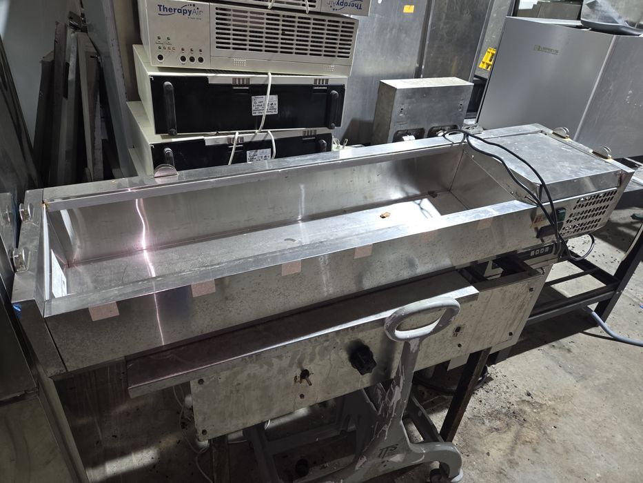 Masa rece frigorifica, 3 usi, blat inox