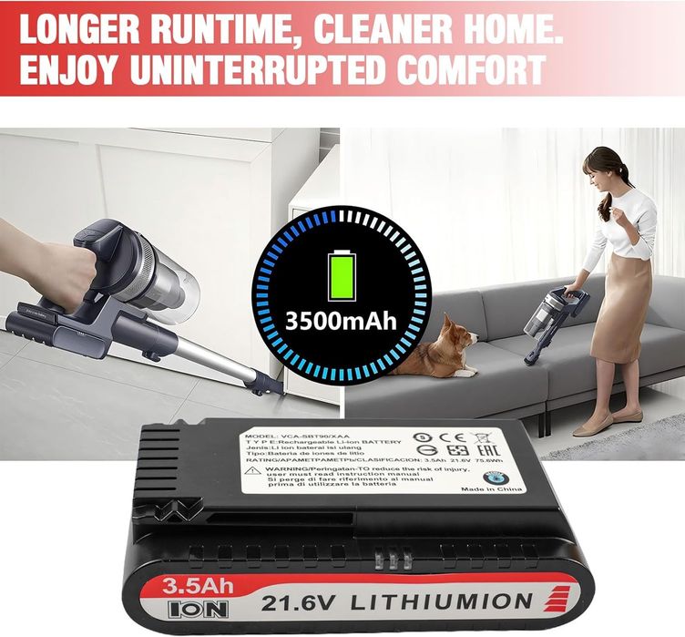 Батерия VCA-SBT90 за Samsung Jet 75/90 21.6V 3500mAh