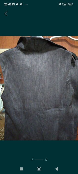 Costum elegant gri damă nou mar L