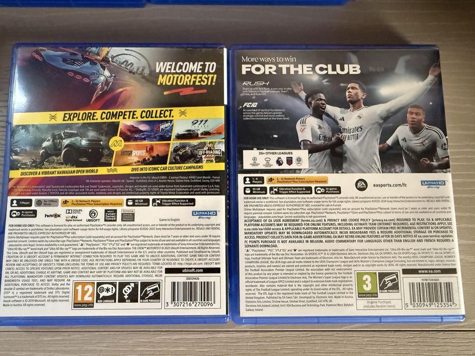 FC25 и The Crew Motorfest за Playstation 5
