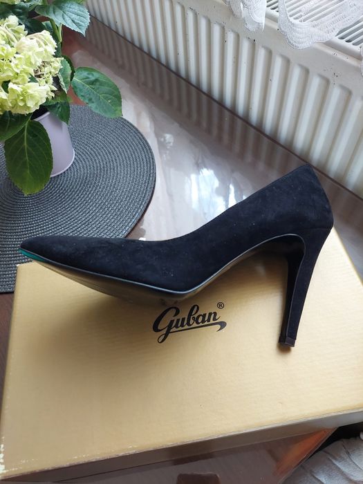 Pantofi Guban piele întoarsă