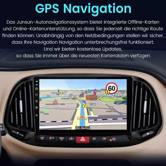 Мултимедия за Fiat Doblo Навигация Android, Carplay, Android Auto, Двоен дин Fiat DOBLO 2015, 2016, 2017, 2018, 2019, година, Фиат Добло, 2DIN