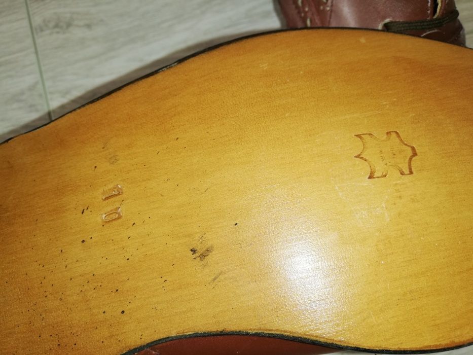 ЧЕРЕН ПЕТЪК -50%! Елегантни мъжки кожени обувки нови, номер 43 (окол