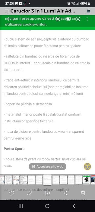 Carucior Adamex Lumi Air