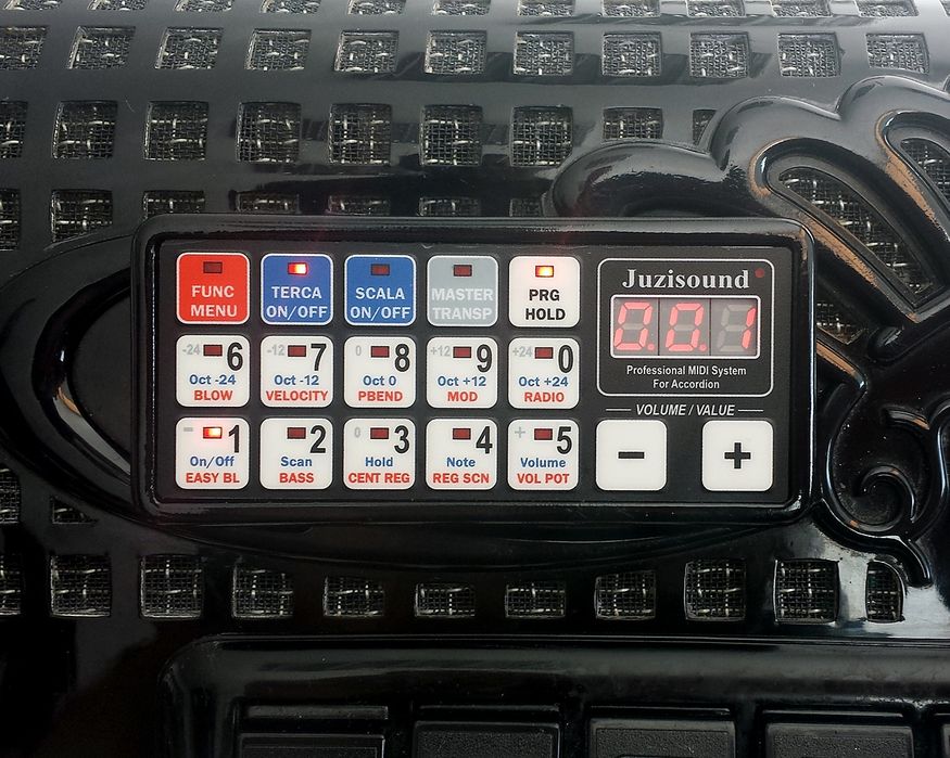 Sistem MIDI Juzisound pentru acordeon