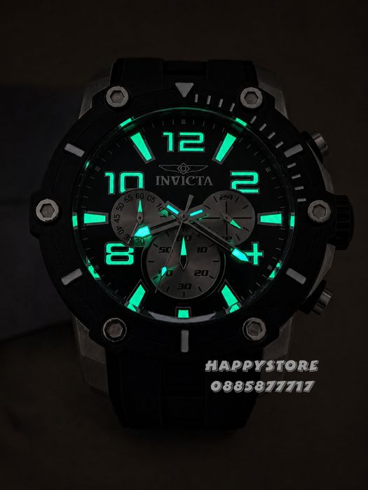 INVICTA Diver Black/Silver 52 mm, Инвикта нов мъжки часовник
