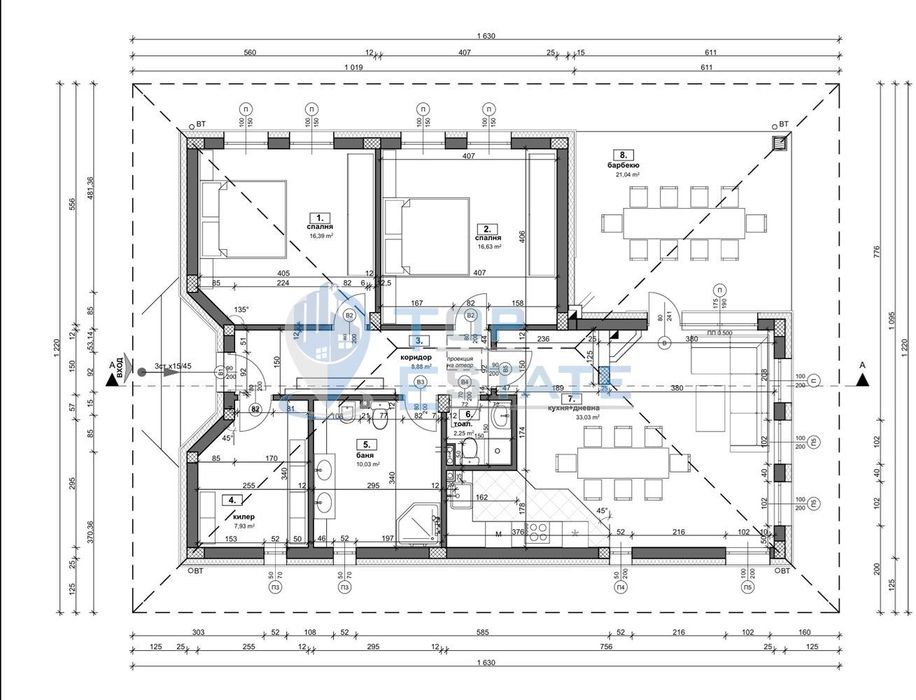 Парцел в регулация в центъра на с. Беляковец със изготвен проект за п