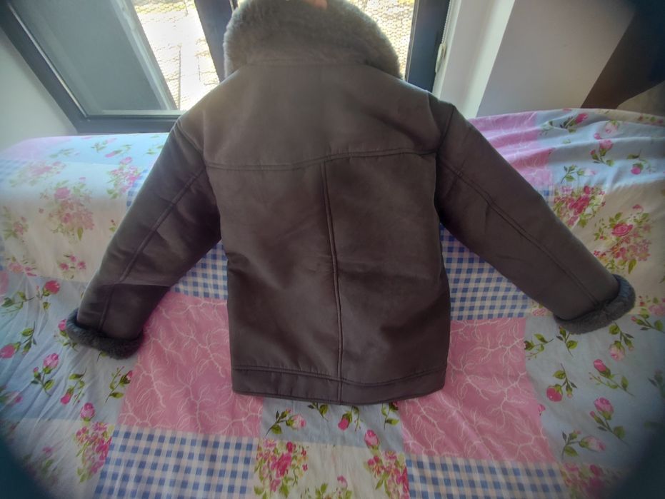 Рокерско яке от имитация на велур