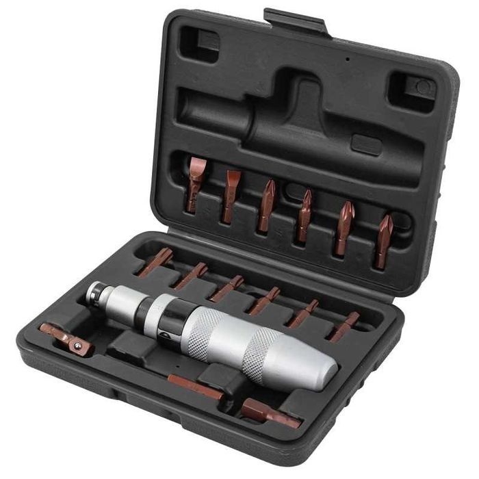 Отвертка ударна с накрайници FORCEKRAFT 17части