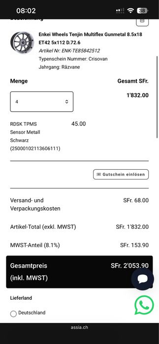 Jante enkei tenjin multiflex 5x112 r18 pe toata gama vag