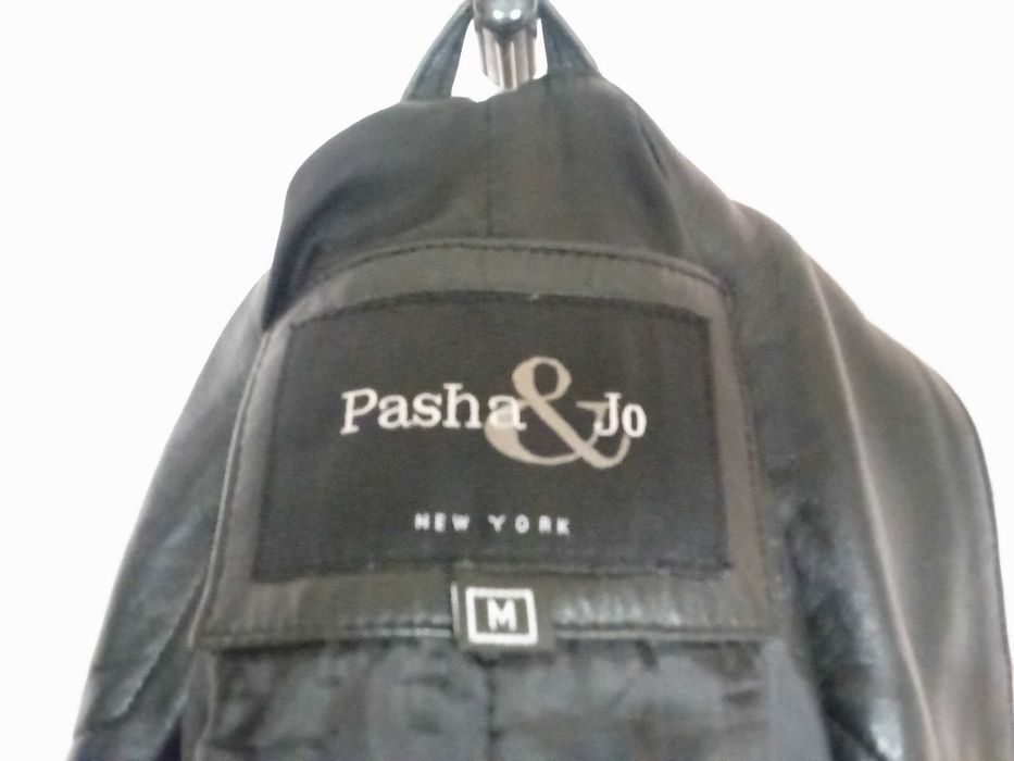 Пиджак кожаный прямой