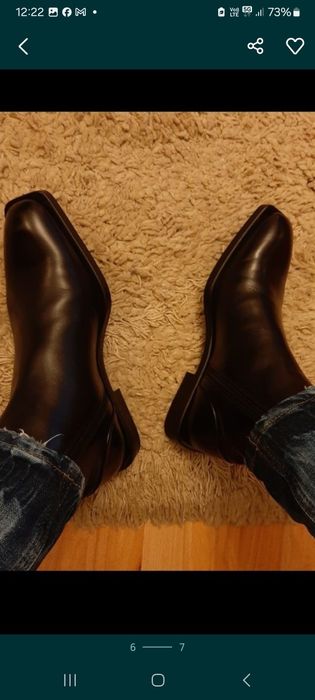 Ghete Zara Premium cu talpa geometrica,model Vuitton, 40